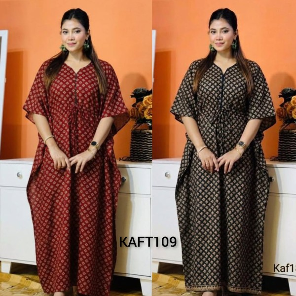 Joypuri Cotton Kaftan Maxi Combo Pack Set of 2  KAFT109