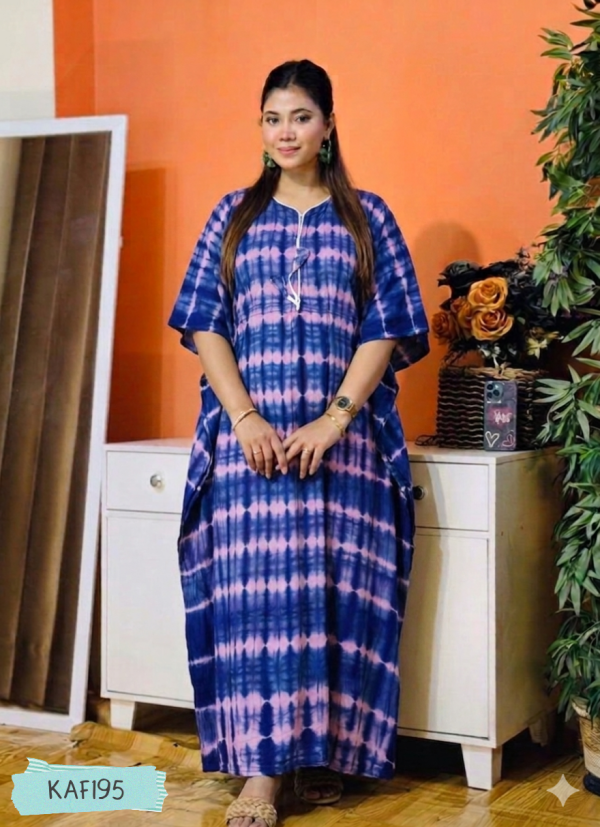 Tie-Dye Batik Kaftan Maxi KAF195