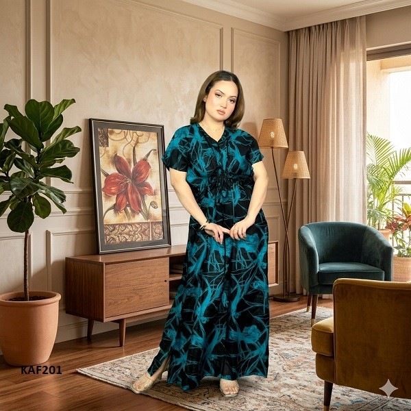 Premium Quality Linen Kaftan Maxi  KAF201