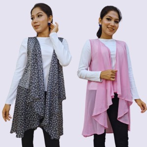 Semi Long Shrug for Women Set of Two SHR013