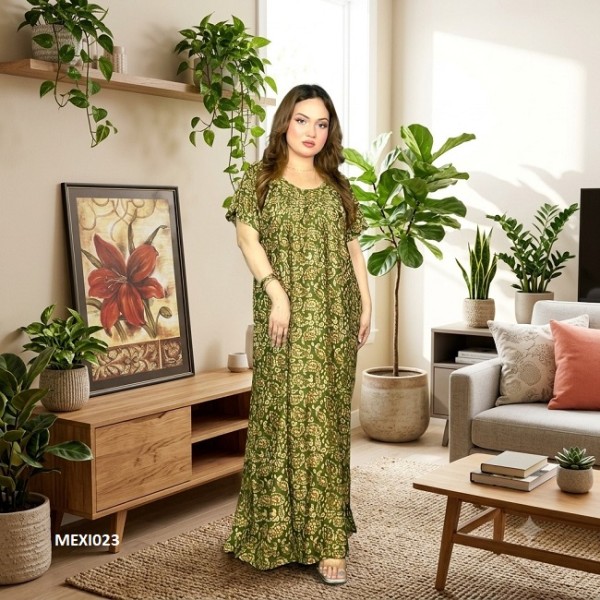 Premium Linen Fabric Maxi MEXI023
