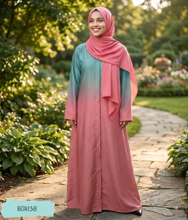 Exclusive tye dye print borkha BOR138