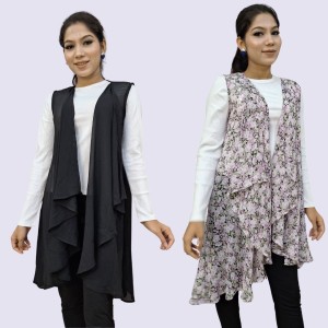 Semi Long Shrug for Women Set of Two SHR012