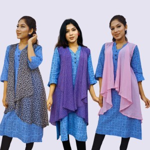 Semi Long Shrug for Women Set of Three SHR014
