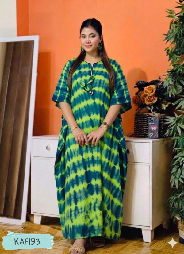Tie-Dye Batik Kaftan Maxi KAF193
