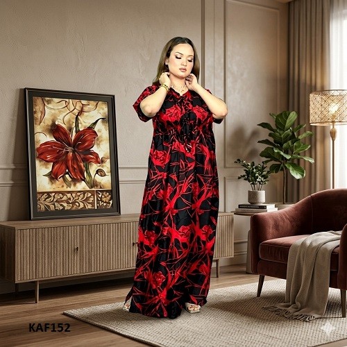China Linen Kaftan Maxi  KAF152