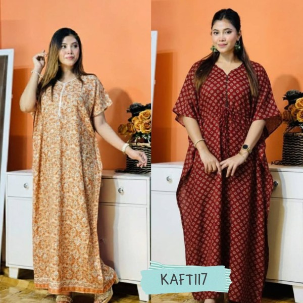 Joypuri Cotton Kaftan Maxi Combo Pack Set of 2  KAFT117
